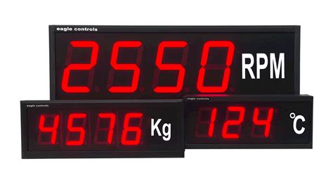 large digit a to d process displays|Large Digital LED Displays A To D Counters Rate Temperature .